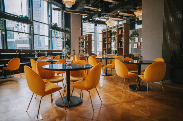 Commercial interior lighting and finish